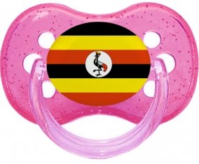 Drapeau Ouganda Sucete Cerise Rose à paillette