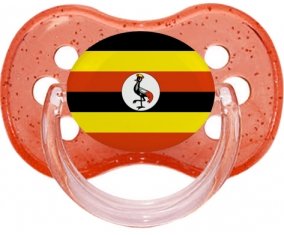 Drapeau Ouganda Sucete Cerise Rouge à paillette