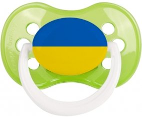 Drapeau Ukraine Sucette Anatomique Vert classique
