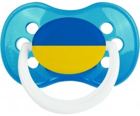 Drapeau Ukraine Sucette Anatomique Cyan classique