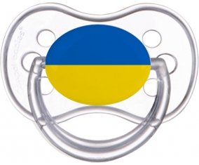 Drapeau Ukraine Sucette Anatomique Transparente classique
