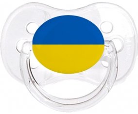 Drapeau Ukraine Sucette Cerise Transparent classique