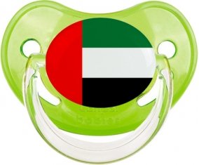 Drapeau Emirats Arabes Unis Sucette Physiologique Vert classique