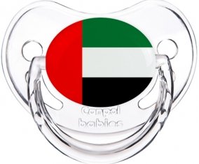 Drapeau Emirats Arabes Unis Sucette Physiologique Transparent classique