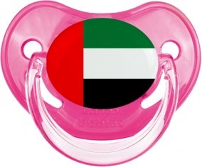 Drapeau Emirats Arabes Unis Sucette Physiologique Rose classique