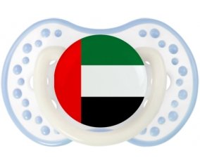 Drapeau Emirats Arabes Unis Sucette LOVI Dynamic Blanc-cyan classique