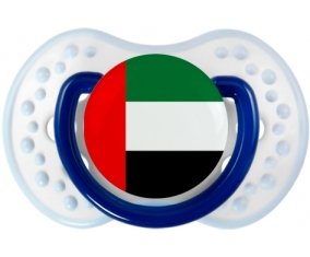 Drapeau Emirats Arabes Unis Sucette LOVI Dynamic Marine-blanc-bleu classique