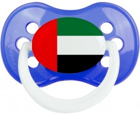 Drapeau Emirats Arabes Unis Tétine Anatomique Bleu classique