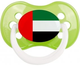 Drapeau Emirats Arabes Unis Tétine Anatomique Vert classique
