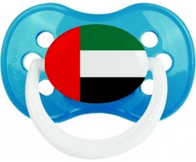 Drapeau Emirats Arabes Unis Tétine Anatomique Cyan classique