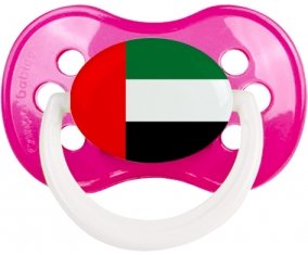 Drapeau Emirats Arabes Unis Tétine Anatomique Rose foncé classique