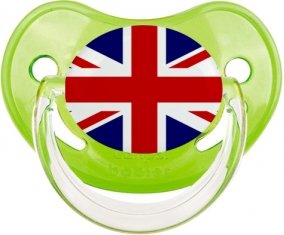 Drapeau Royaume-Uni Sucette Physiologique Vert classique