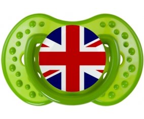 Drapeau Royaume-Uni Sucette LOVI Dynamic Vert classique