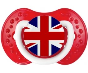 Drapeau Royaume-Uni Sucette LOVI Dynamic Blanc-rouge classique