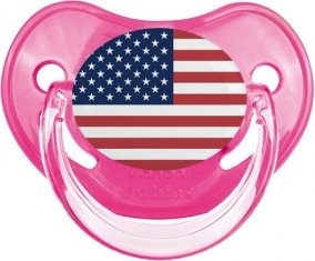 Drapeau États-Unis des îles mineures éloignées Sucete Physiologique Rose classique