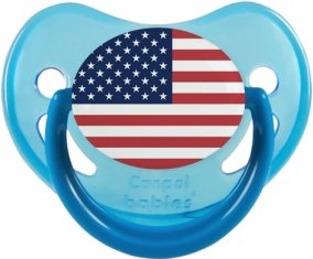 Drapeau États-Unis des îles mineures éloignées Sucete Physiologique Bleue phosphorescente