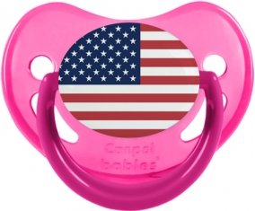 Drapeau États-Unis des îles mineures éloignées Sucete Physiologique Rose phosphorescente