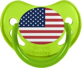 Drapeau États-Unis des îles mineures éloignées Sucete Physiologique Vert phosphorescente
