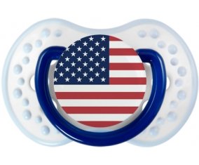 Drapeau États-Unis des îles mineures éloignées Tétine LOVI Dynamic Marine-blanc-bleu classique