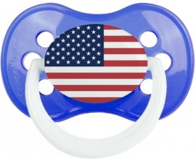 Drapeau États-Unis des îles mineures éloignées Sucette Anatomique Bleu classique