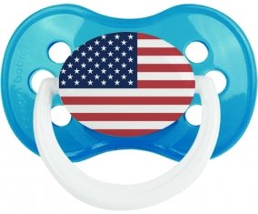 Drapeau États-Unis des îles mineures éloignées Sucette Anatomique Cyan classique
