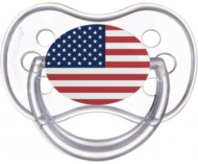 Drapeau États-Unis des îles mineures éloignées Sucette Anatomique Transparente classique
