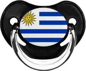 Drapeau Uruguay Sucette Physiologique Noir classique