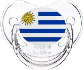 Drapeau Uruguay Sucette Physiologique Transparent classique