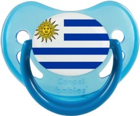 Drapeau Uruguay Sucette Physiologique Bleue phosphorescente