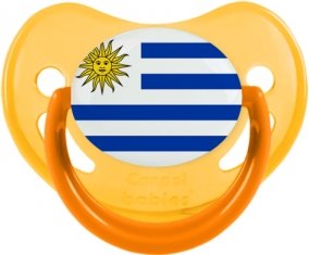 Drapeau Uruguay Sucette Physiologique Jaune phosphorescente