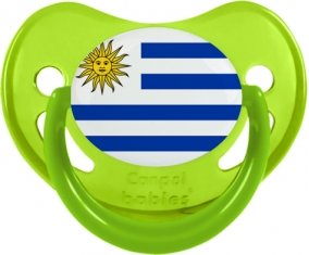 Drapeau Uruguay Sucette Physiologique Vert phosphorescente
