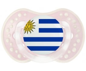 Drapeau Uruguay Sucette LOVI Dynamic Retro-rose-tendre classique