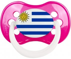 Drapeau Uruguay Tétine Anatomique Rose foncé classique