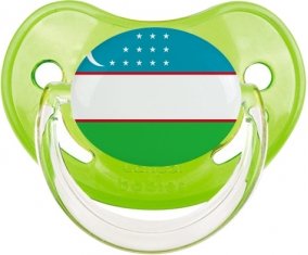 Drapeau Ouzbékistan Sucette Physiologique Vert classique