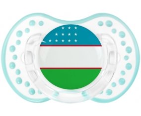 Drapeau Ouzbékistan Sucette LOVI Dynamic Retro-blanc-lagon classique