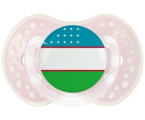 Drapeau Ouzbékistan Sucette LOVI Dynamic Retro-rose-tendre classique