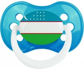 Drapeau Ouzbékistan Sucette Anatomique Cyan classique