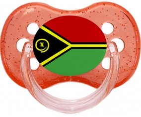 Drapeau Vanuatu Sucete Cerise Rouge à paillette