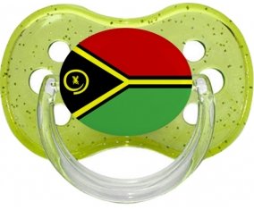 Drapeau Vanuatu Sucete Cerise Vert à paillette