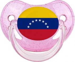Drapeau Venezuela Sucete Physiologique Rose à paillette