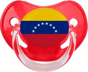 Drapeau Venezuela Sucete Physiologique Rouge à paillette