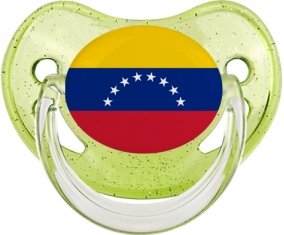 Drapeau Venezuela Sucete Physiologique Vert à paillette