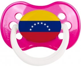 Drapeau Venezuela Sucette Anatomique Rose foncé classique