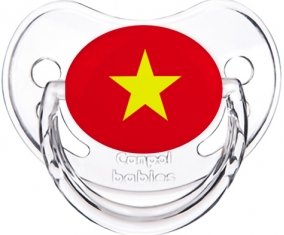 Drapeau Vietnam Sucette Physiologique Transparent classique