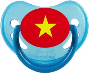 Drapeau Vietnam Sucette Physiologique Bleue phosphorescente