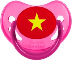 Drapeau Vietnam Sucette Physiologique Rose phosphorescente