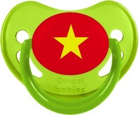 Drapeau Vietnam Sucette Physiologique Vert phosphorescente