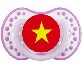 Drapeau Vietnam Sucette LOVI Dynamic Blanc-mauve classique