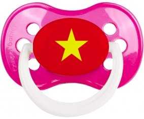 Drapeau Vietnam Tétine Anatomique Rose foncé classique