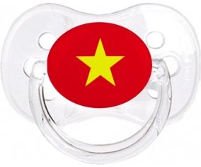Drapeau Vietnam Sucette Cerise Transparent classique